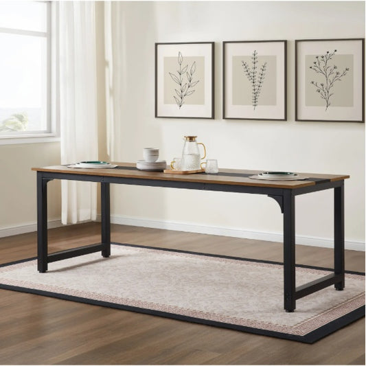 Computer Desk Large Office Desk, 79.5 Inch Gaming Desk Writing Desk Work Desk For Home Office, Study, Modern Simple Wooden Desk, Large Legroom, Metal Frame