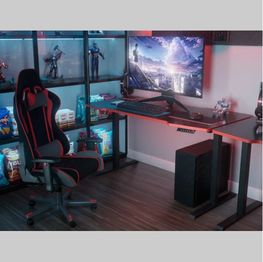 Electric Standing Desk Whole Piece Adjustable Height Desk Home Office Computer Workstation Sit Stand Up Desk